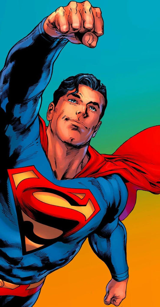Superhero Flying Pose (3) Print Poster