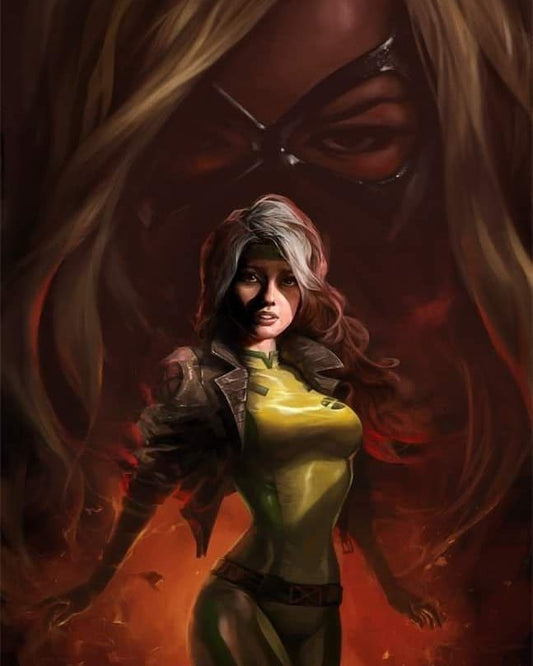 Superhero Illustration Rogue Print Poster