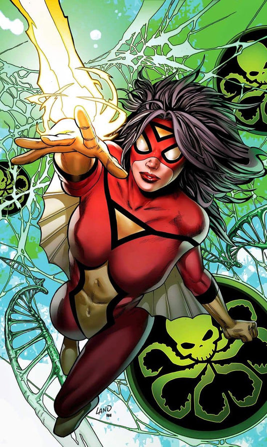 Superhero In Flight Energy Blast Print Poster