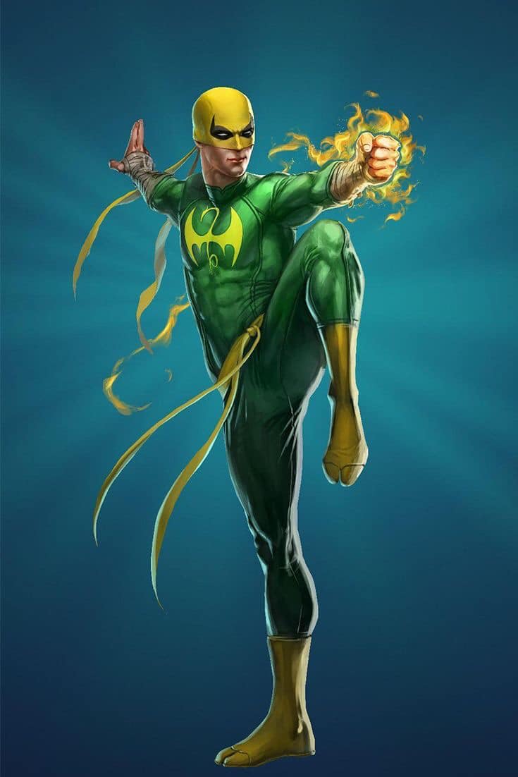 Superhero Iron Fist Action Pose Print Poster