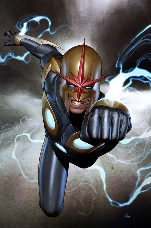 Superhero Nova Action Pose Print Poster