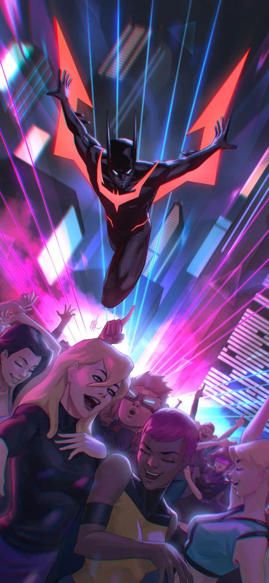 Superhero Party Dance Club Print Poster