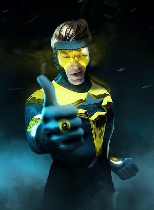 Superhero Portrait Action Thumbsup Print Poster
