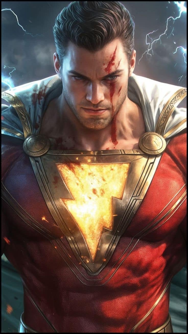 Superhero Portrait Determined Hero Print Poster