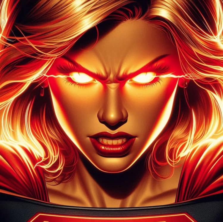 Superhero Portrait Dramatic Expression Jigsaw Puzzle