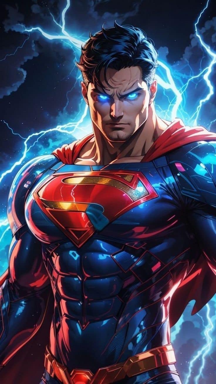 Superhero Portrait Lightning Jigsaw Puzzle
