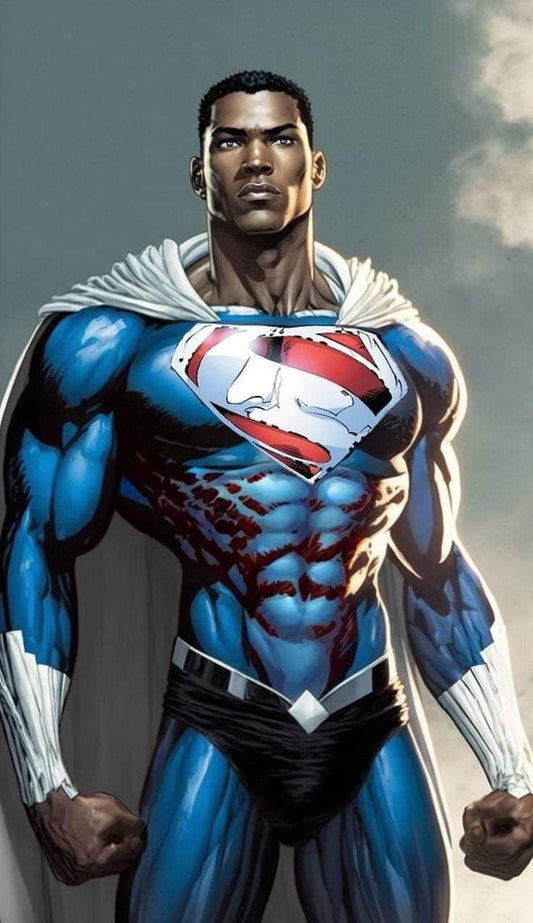 Superhero Portrait Powerful Positive Print Poster