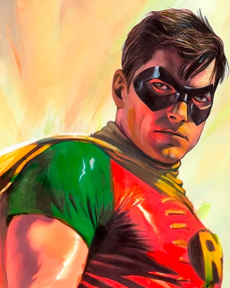 Superhero Portrait Robin Print Poster