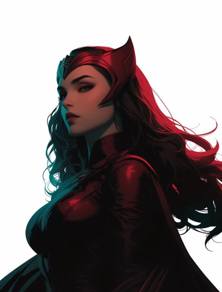 Superhero Portrait Scarlet Witch Jigsaw Puzzle