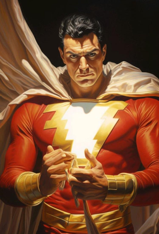 Superhero Portrait Shazam (3) Print Poster
