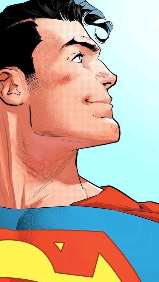 Superhero Portrait Smiling Print Poster