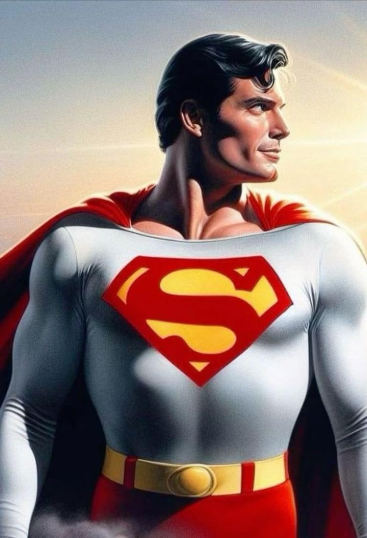 Superhero Portrait Strength Print Poster