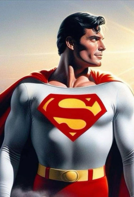 Superhero Portrait Strength Print Poster
