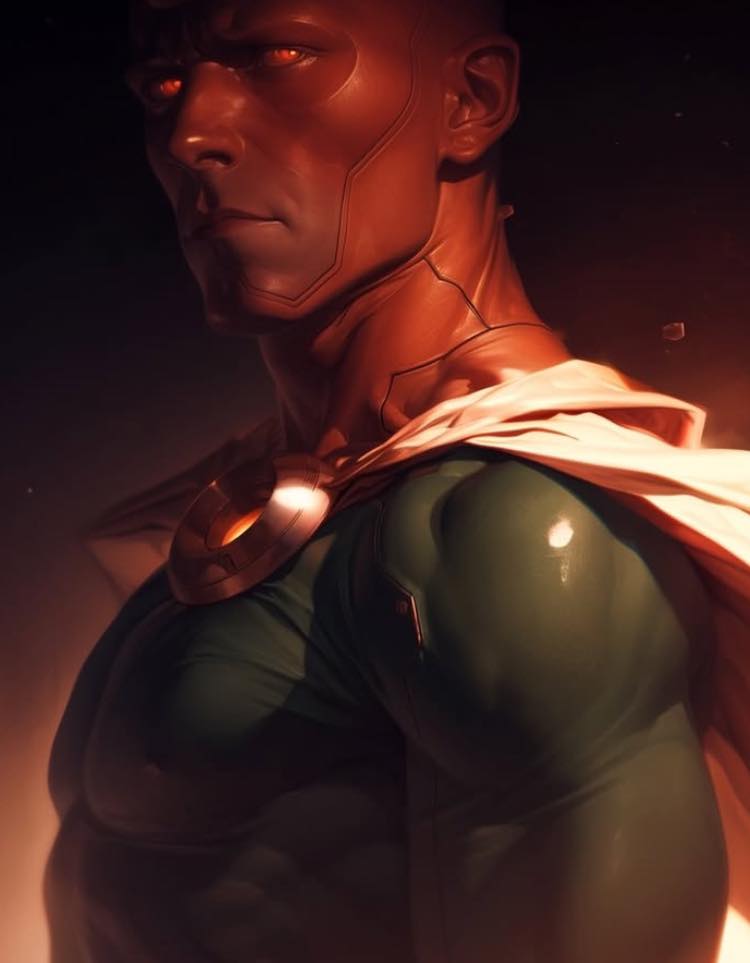 Superhero Portrait (3) Print Poster