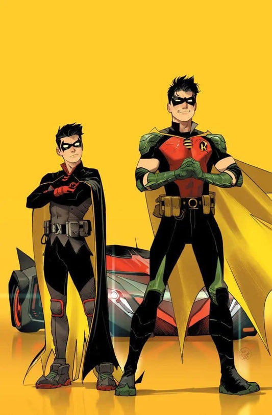 Superhero Robin Duo Comic Print Poster