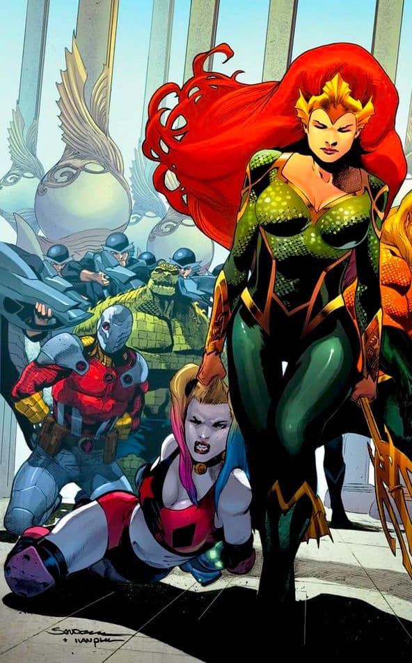 Superhero Showdown Urban Scene Print Poster