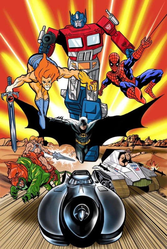 Superhero Showdown (2) Print Poster