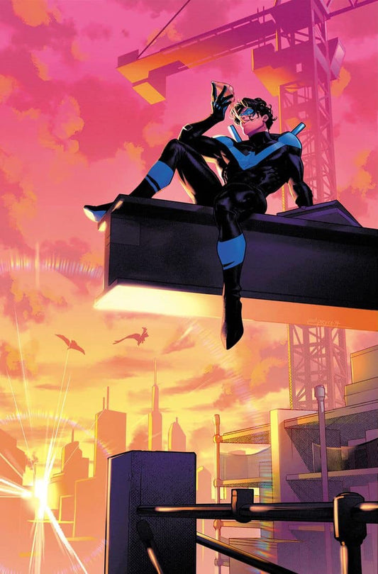 Superhero Sunset Urban Scene Print Poster