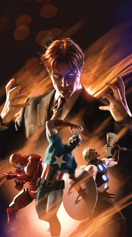Superhero Team Action Art Print Poster