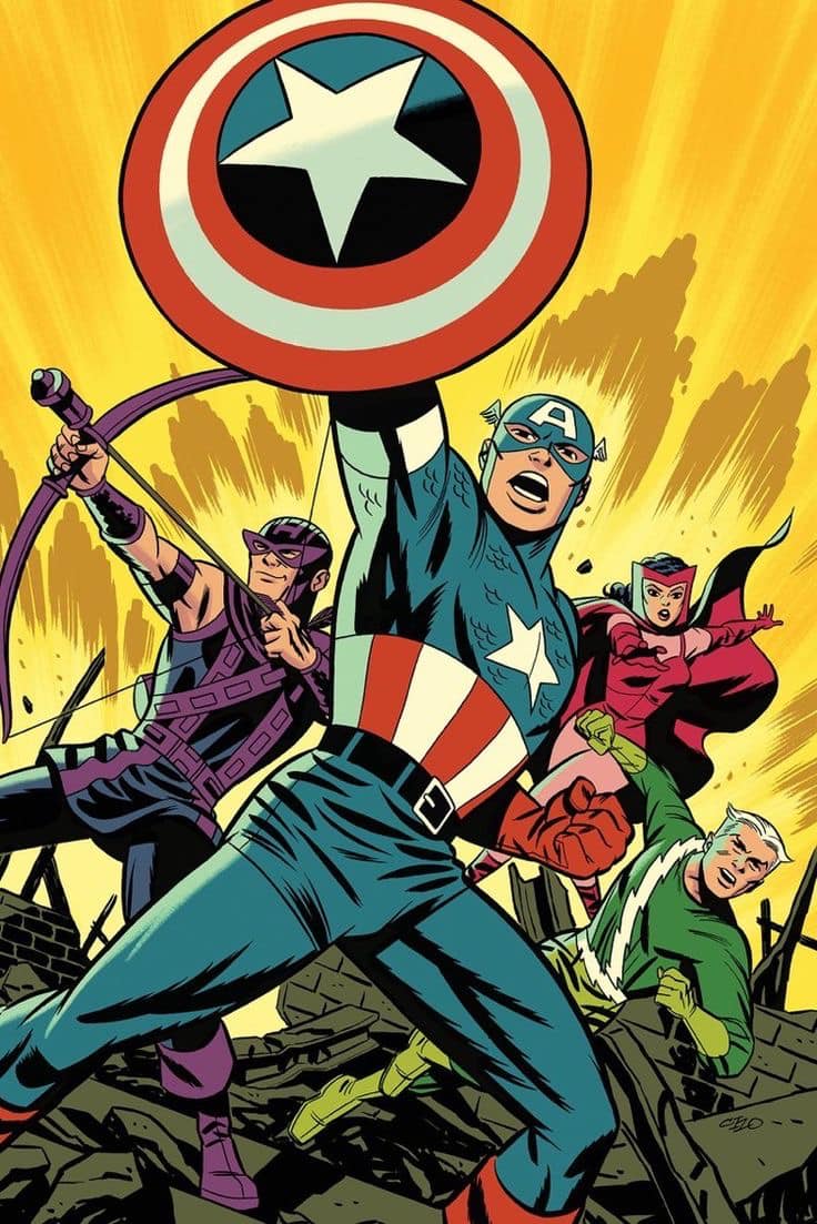 Superhero Team Action (5) Print Poster