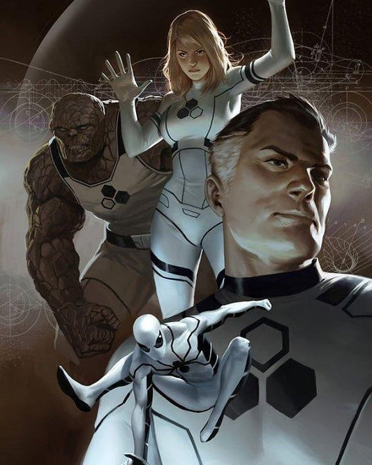 Superhero Team Artwork Print Poster