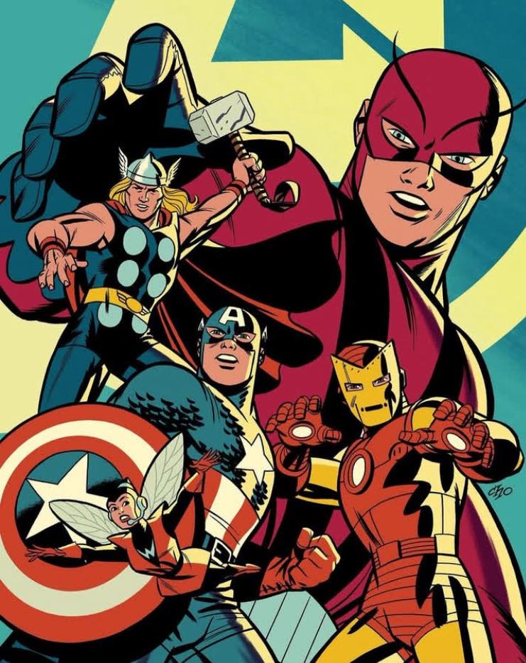 Superhero Team Artwork (11) Print Poster