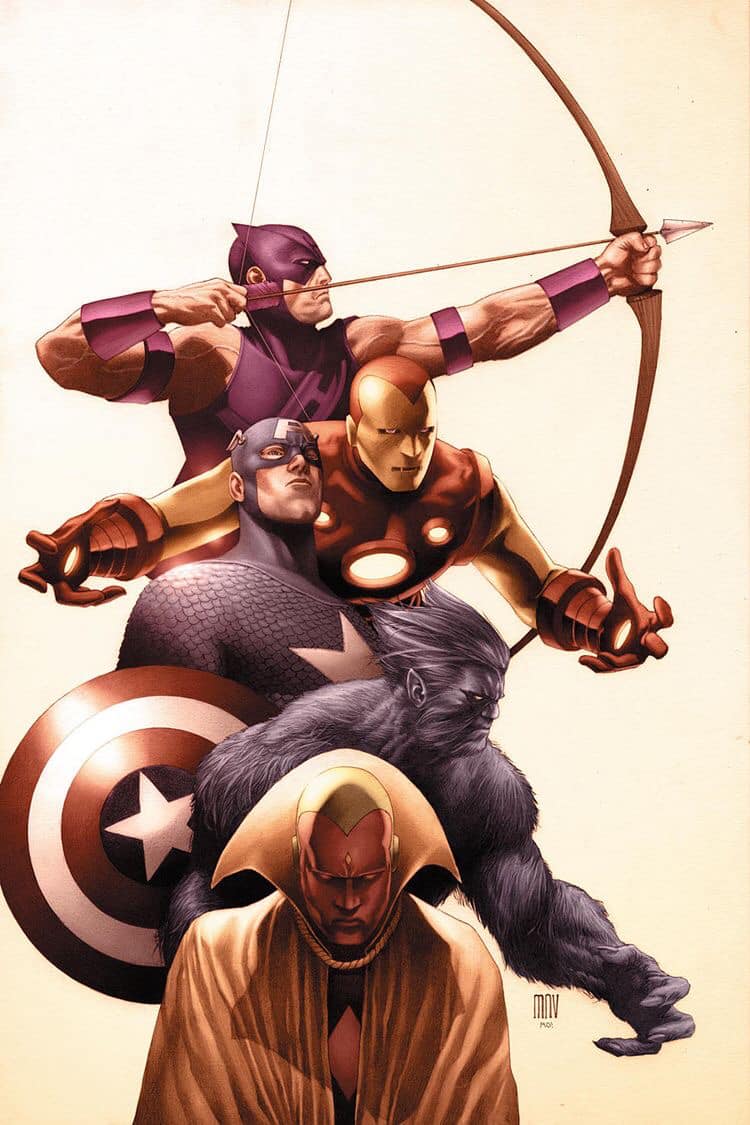 Superhero Team Artwork (2) Print Poster