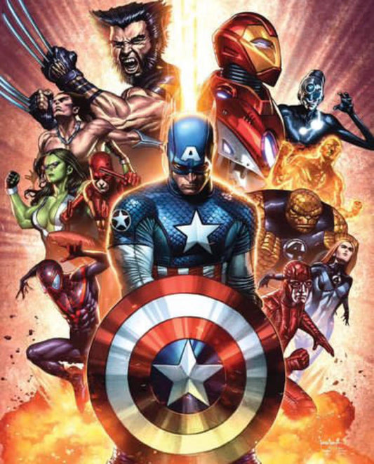 Superhero Team Artwork (3) Print Poster