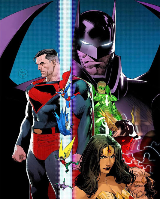 Superhero Team Artwork (5) Print Poster