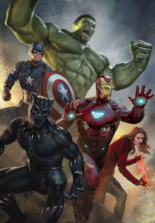 Superhero Team Artwork (7) Print Poster