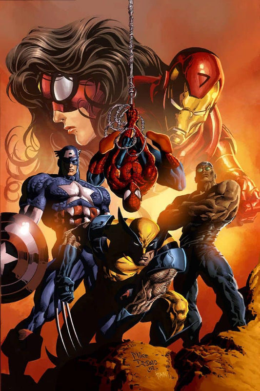 Superhero Team Artwork (8) Print Poster