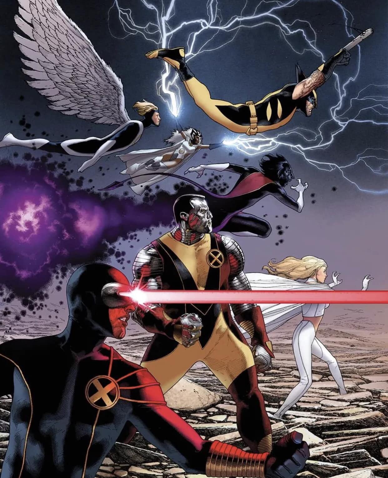 Superhero Team Battle Print Poster