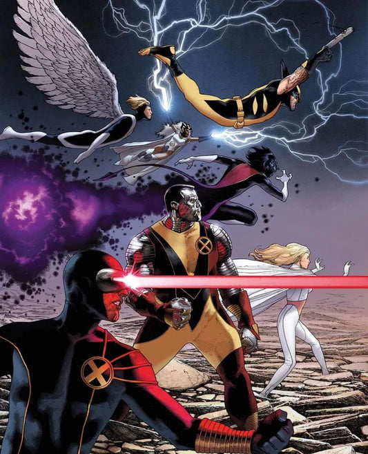 Superhero Team Battle Print Poster