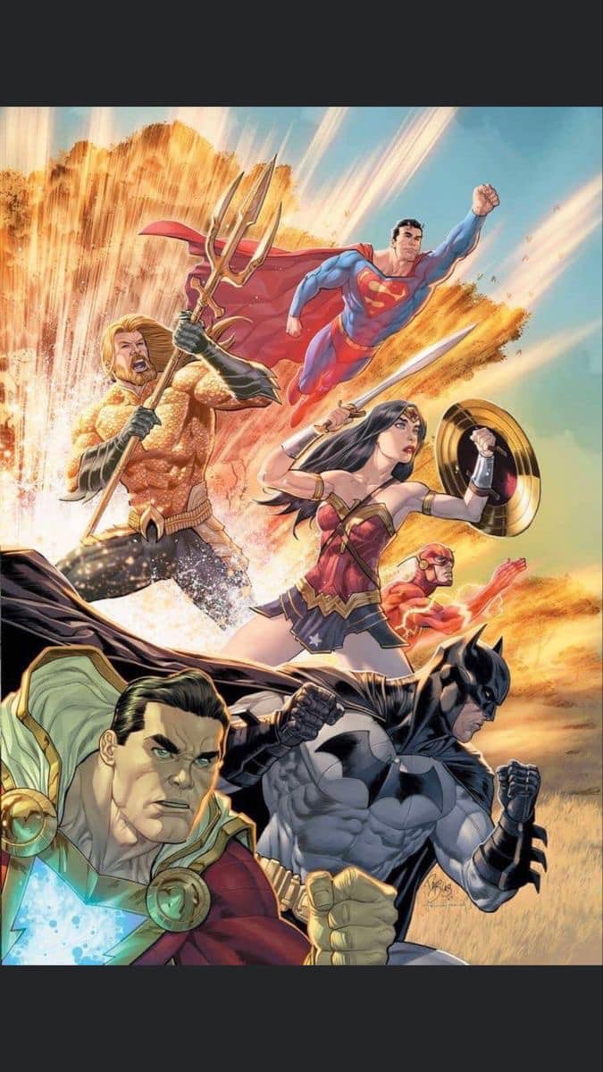 Superhero Team Battle (3) Print Poster