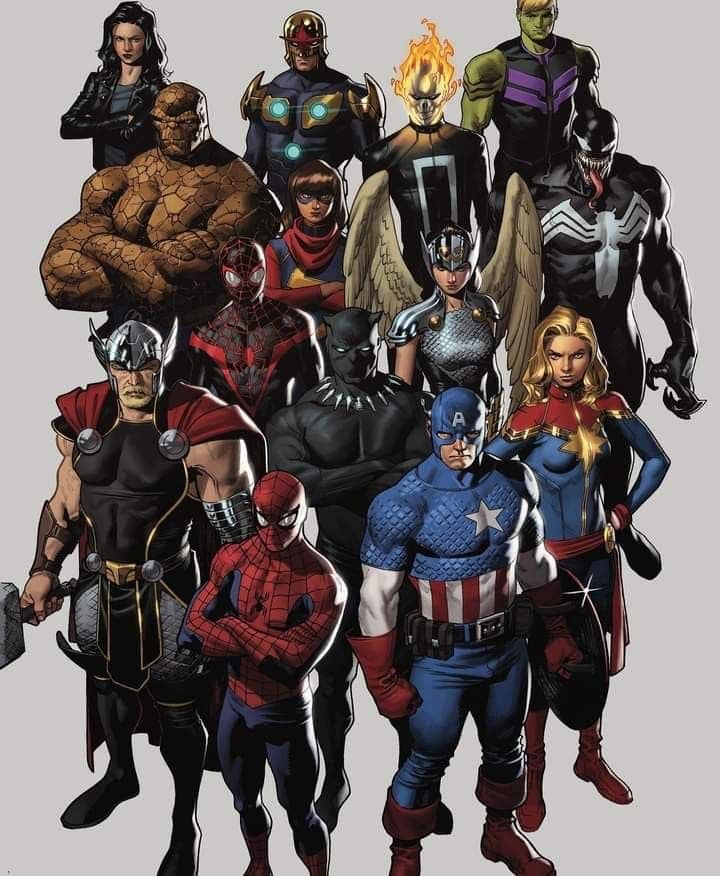 Superhero Team Collage Print Poster