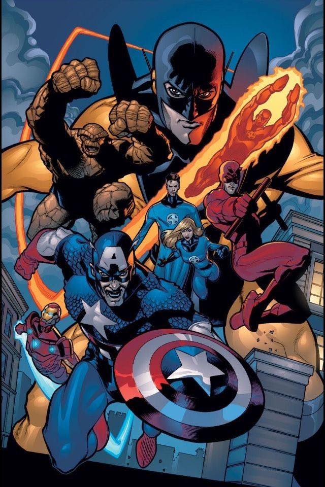 Superhero Team Comic Action Scene Jigsaw Puzzle