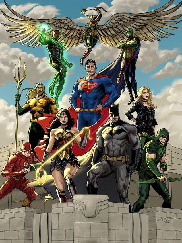 Superhero Team Illustration (3) Jigsaw Puzzle
