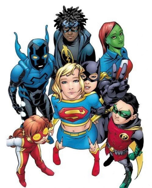 Superhero Team Portrait Print Poster
