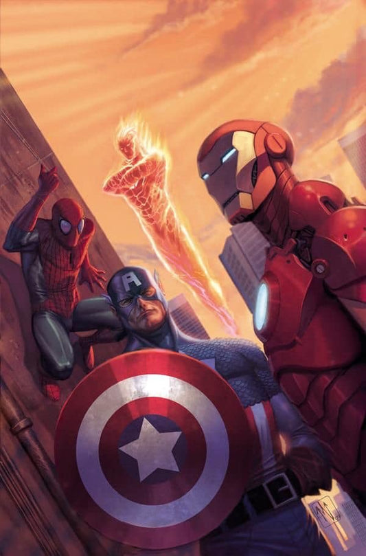 Superhero Team Portrait (2) Print Poster