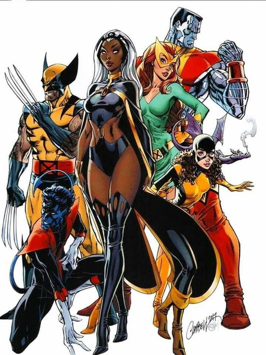 Superhero Team Portrait (3) Print Poster