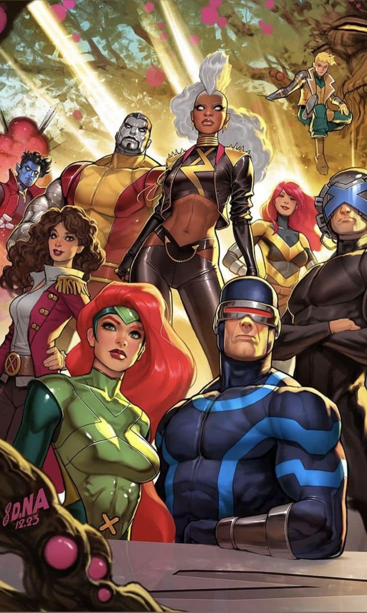 Superhero Team Portrait (7) Print Poster