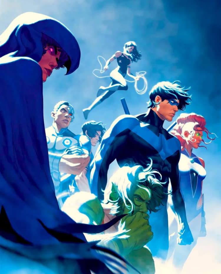Superhero Team Portrait (8) Print Poster