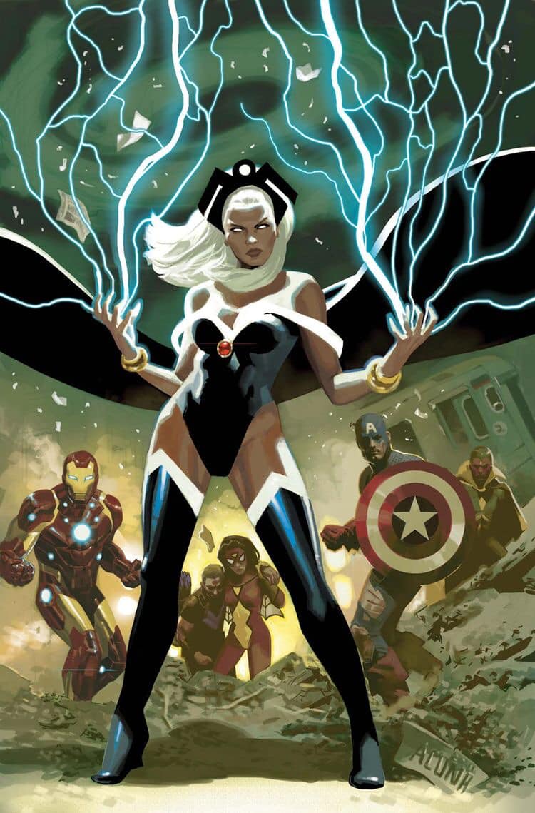 Superhero Team Storm Lightning Action Print Poster