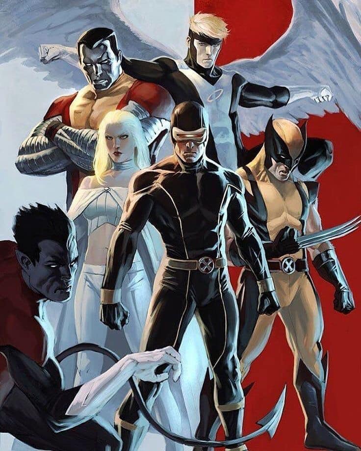 Superhero Team X Men Illustration Print Poster