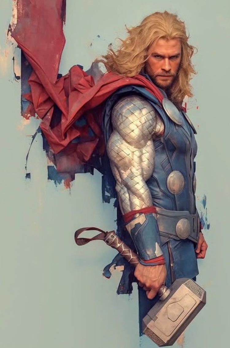 Superhero Thor Portrait Jigsaw Puzzle