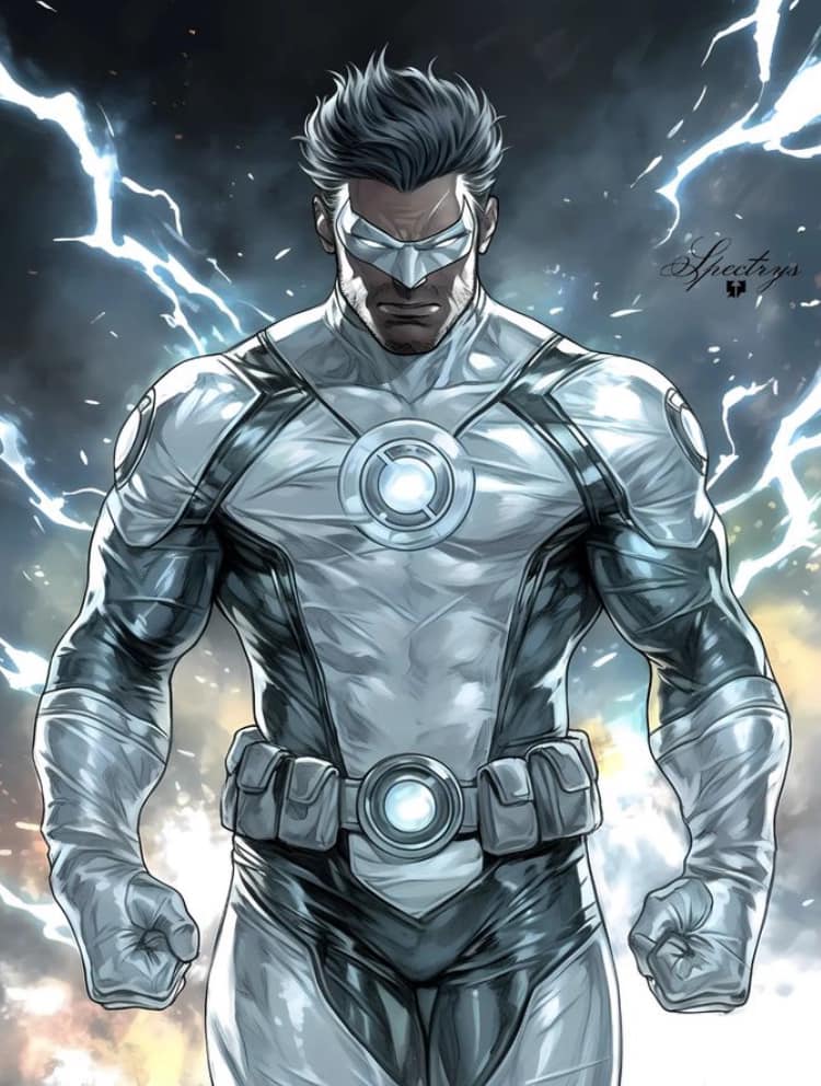 Superhero Thunderstorm Power Print Poster
