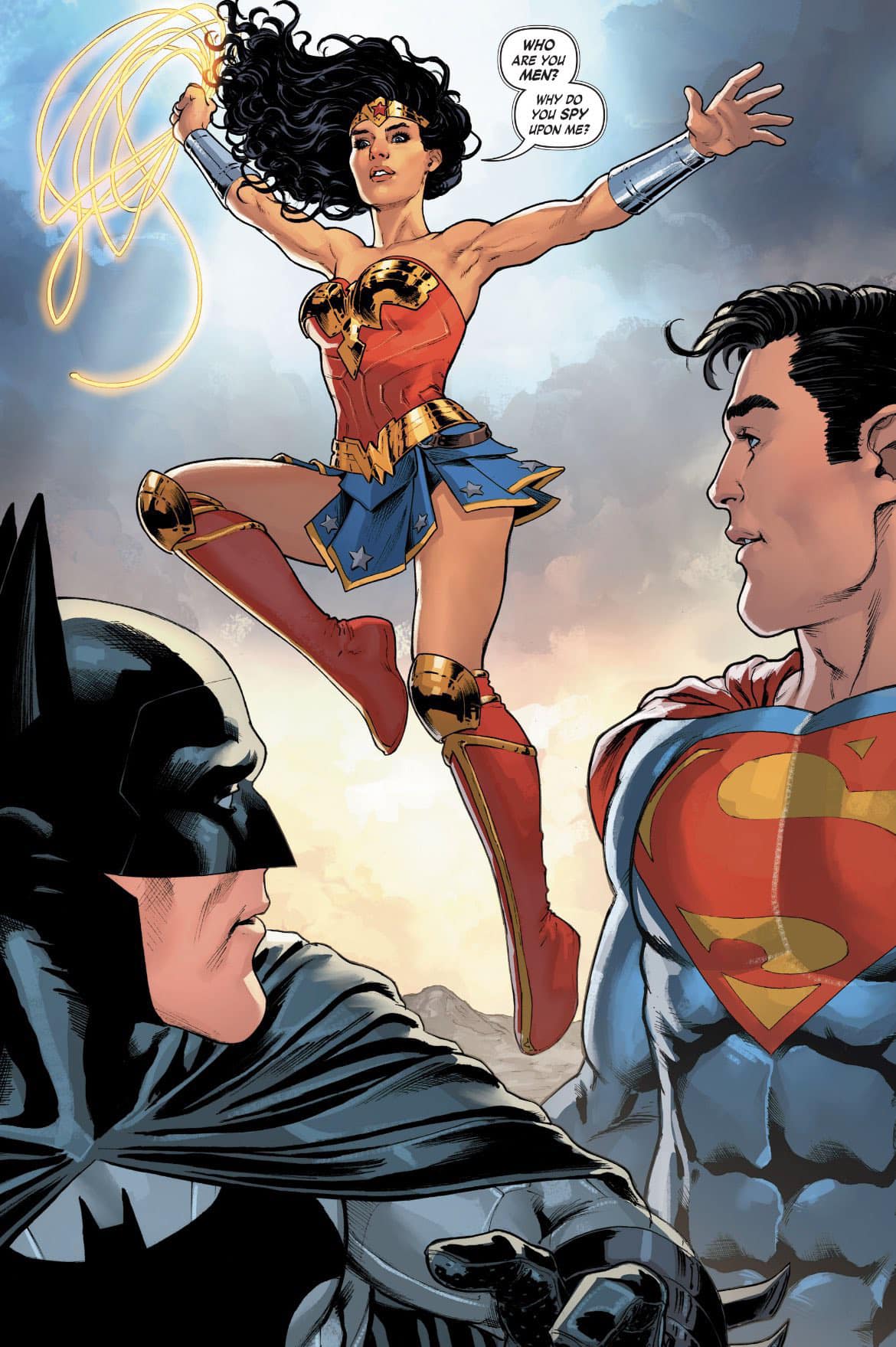 Superhero Trio Wonder Woman Batman Superman Print Poster