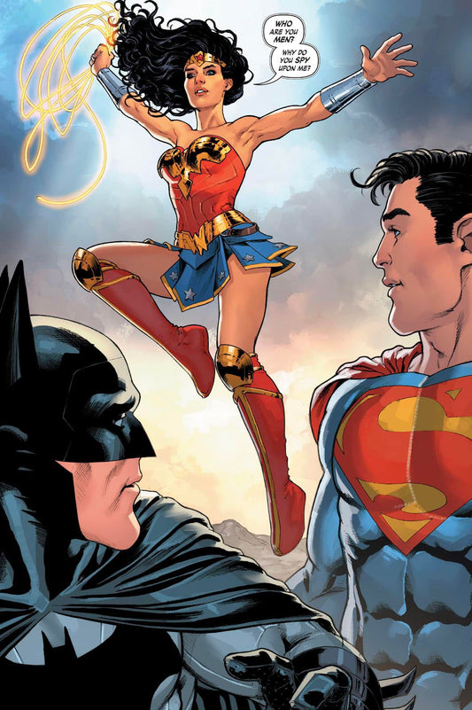 Superhero Trio Wonder Woman Batman Superman Print Poster