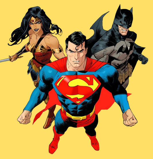 Superhero Trio Wonder Woman Superman Batman Print Poster