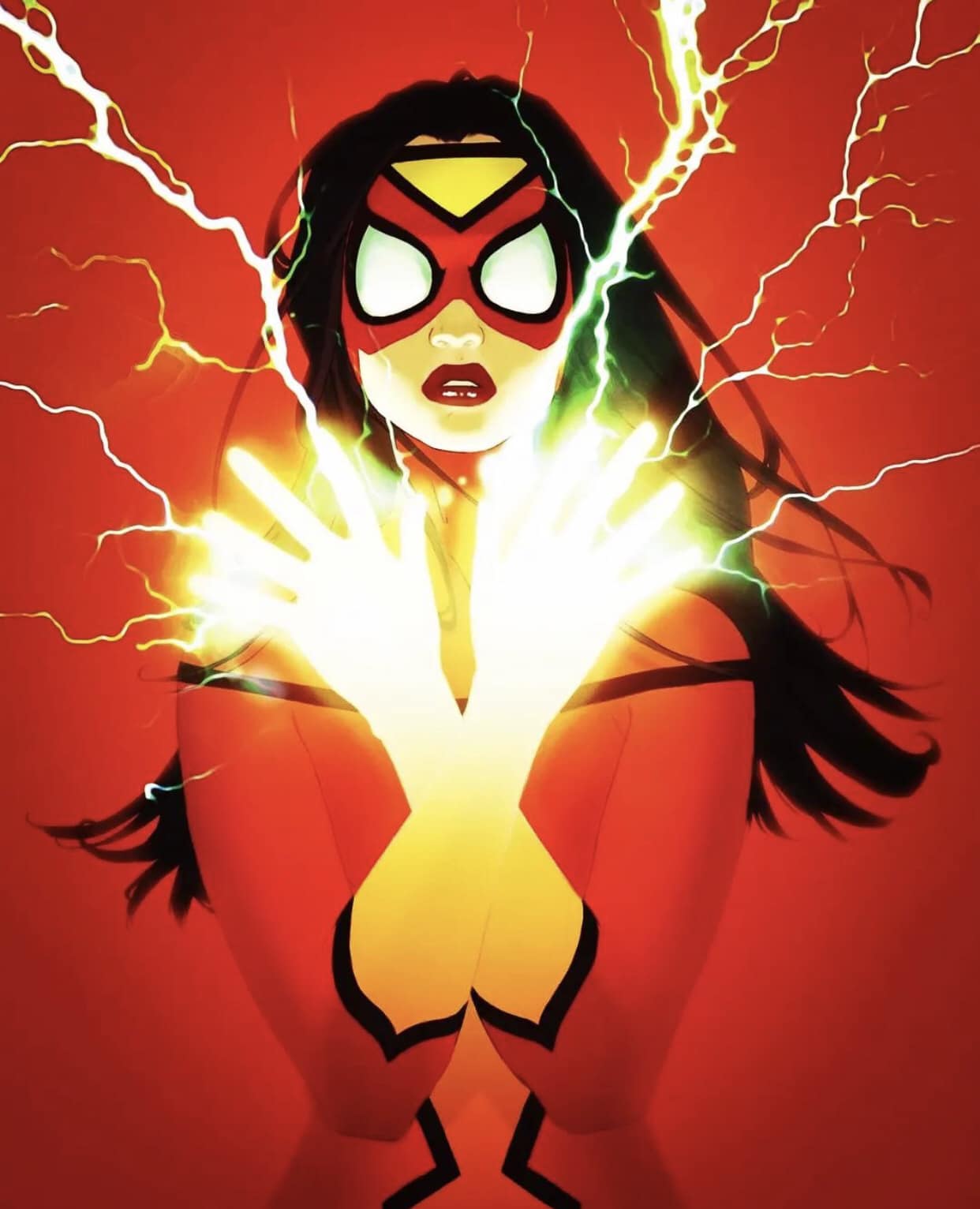 Superhero Woman Energy Powers Print Poster